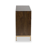 Beau Grooved Mango Wood Brown 3 Drawer Chest from Roseland Furniture