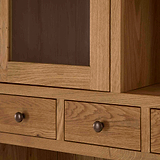 Zelah Oak Large Hutch by Roseland Furniture