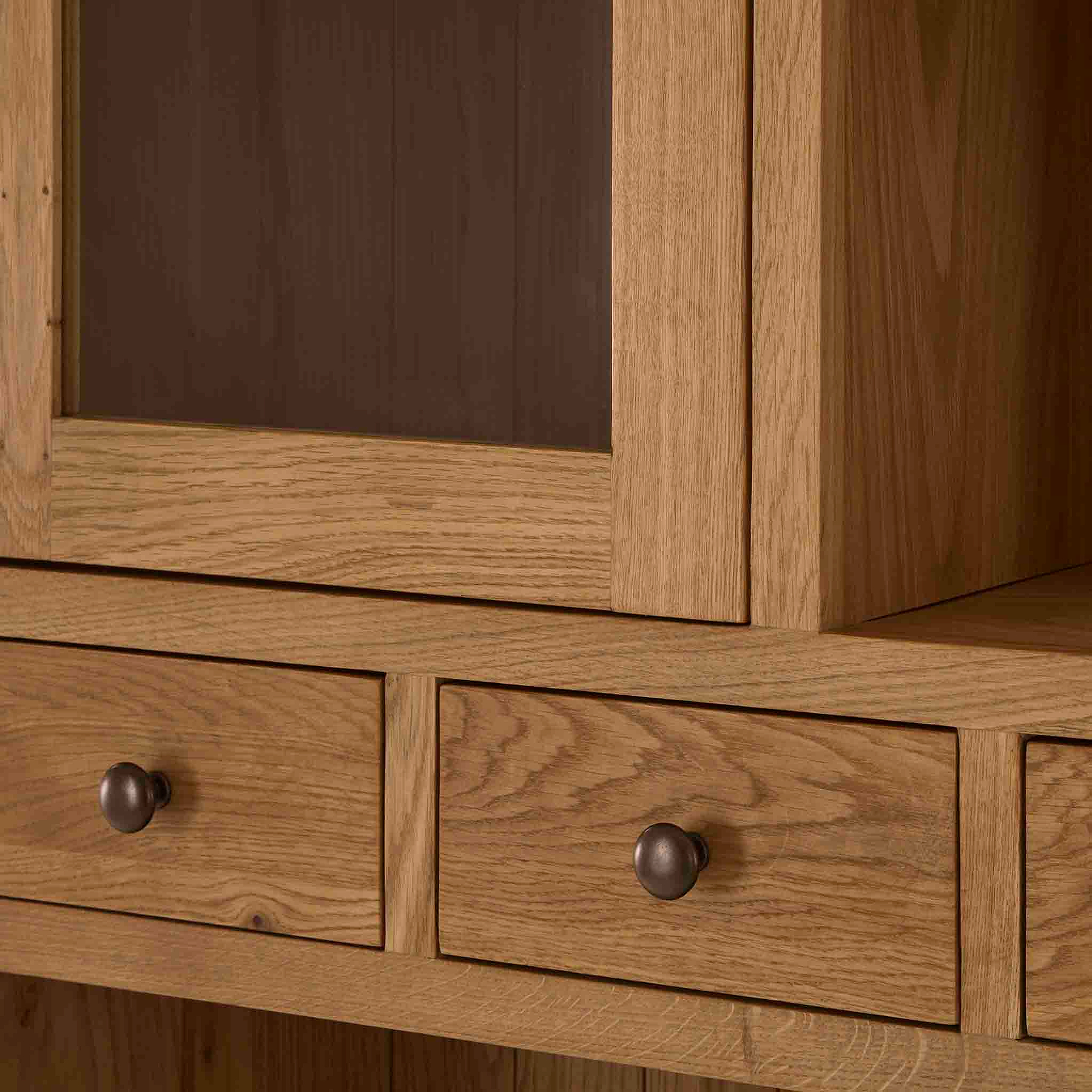 Zelah Oak Large Hutch by Roseland Furniture
