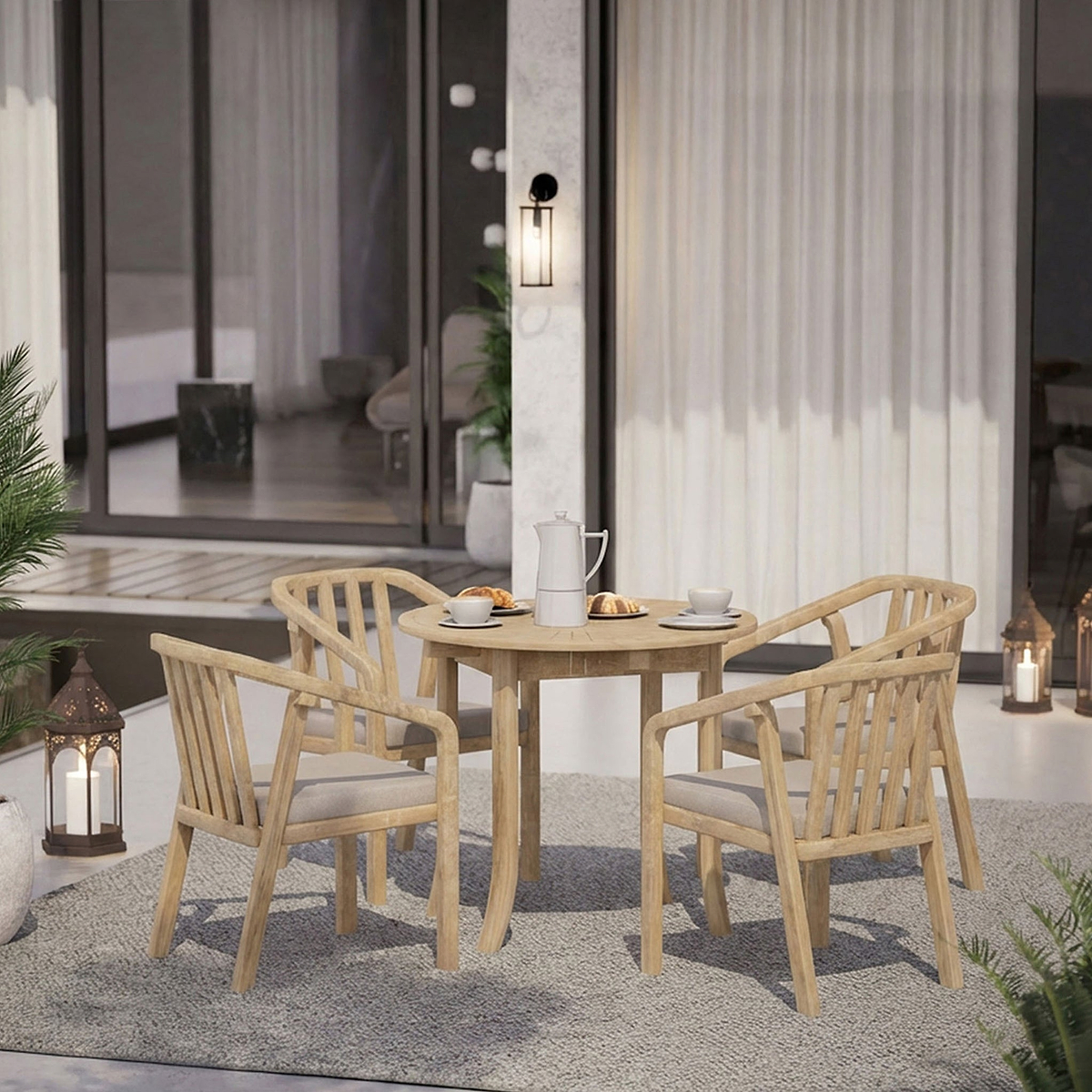 Riven Dining Chair Set of 4 from Roseland Furniture