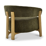 Sorelle Curved Accent Chair Olive from Roseland Furniture