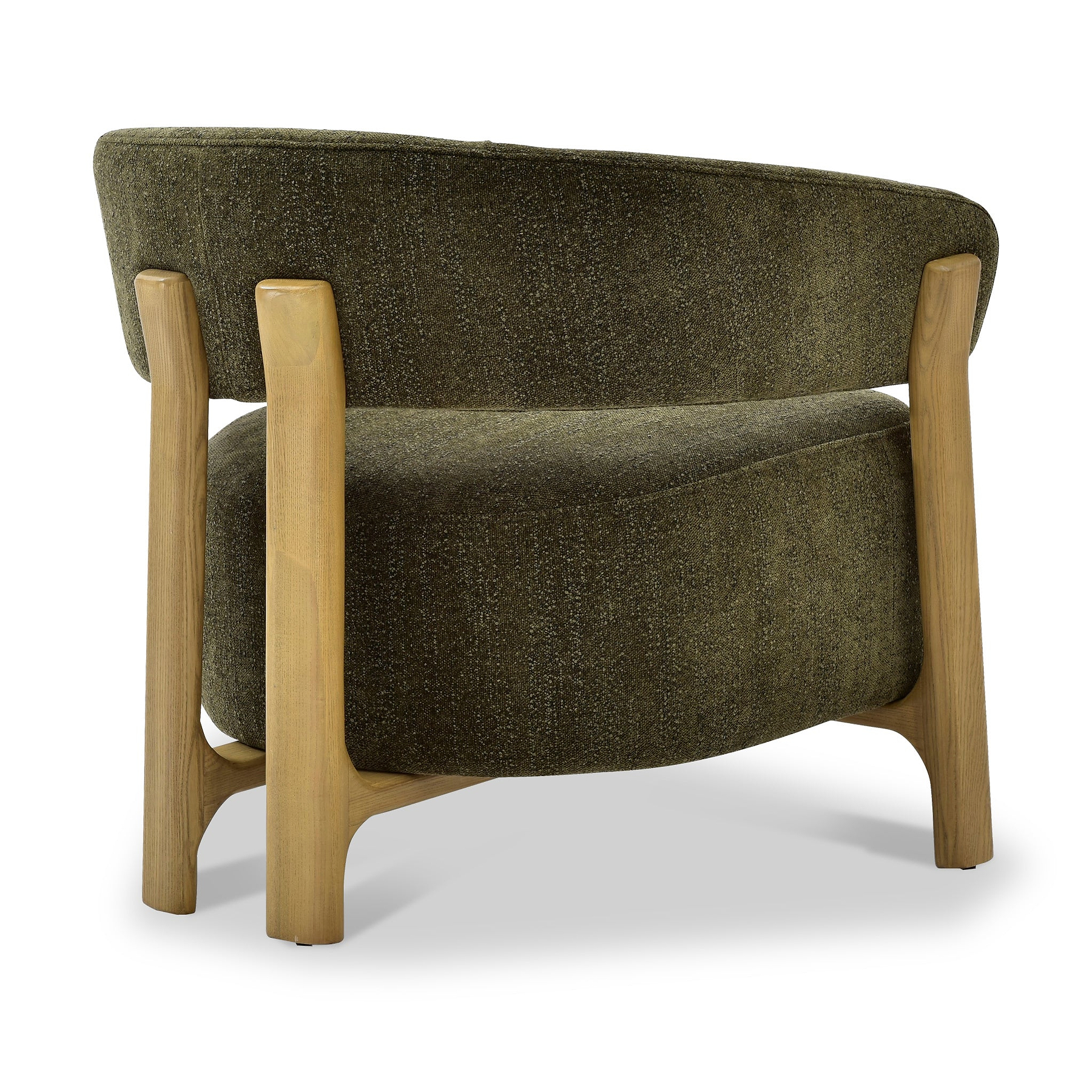 Sorelle Curved Accent Chair Olive from Roseland Furniture