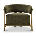 Sorelle Curved Accent Chair Olive from Roseland Furniture