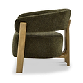 Sorelle Curved Accent Chair Olive from Roseland Furniture