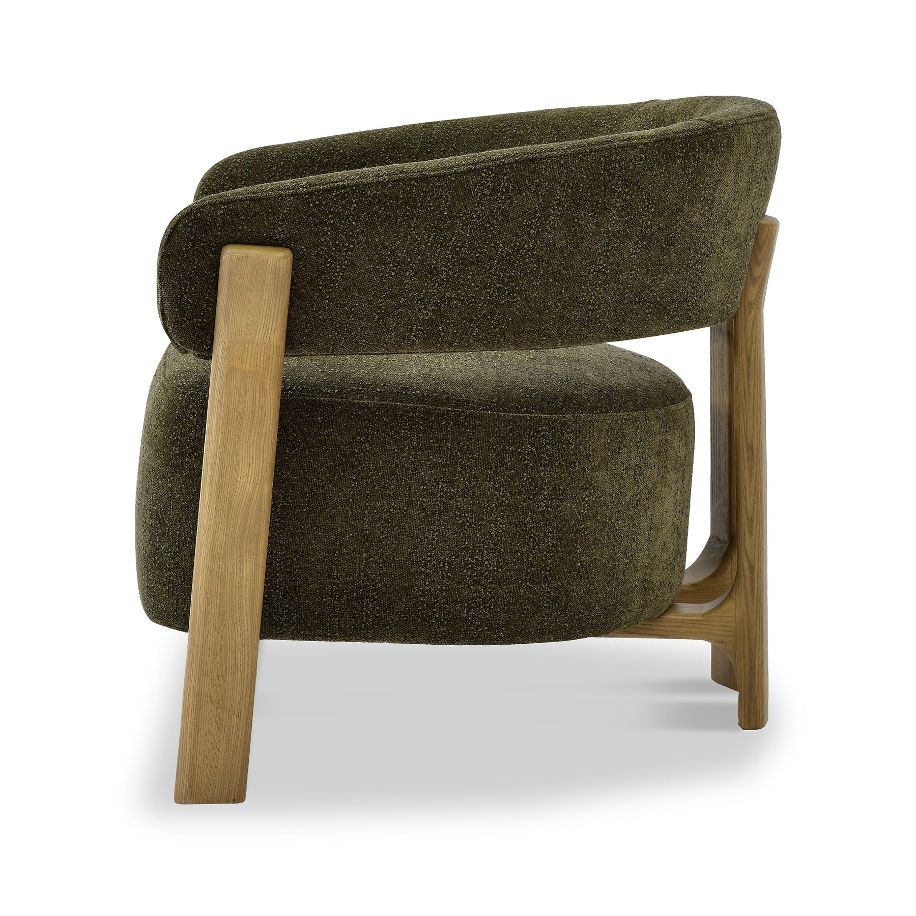 Sorelle Curved Accent Chair Olive from Roseland Furniture