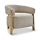 Sorelle Curved Accent Chair Taupe from Roseland Furniture