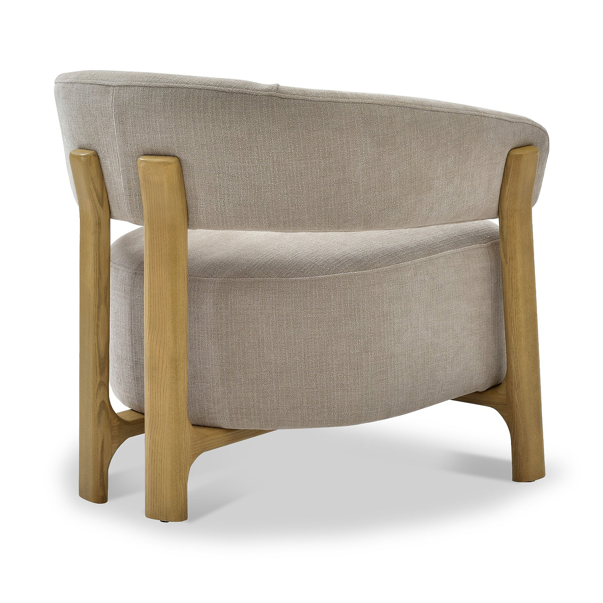 Sorelle Curved Accent Chair Taupe from Roseland Furniture