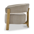 Sorelle Curved Accent Chair Taupe from Roseland Furniture