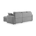 Belvere Curved Corner 3 Seater Sofa Bed Grey from Roseland Furniture
