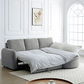 Belvere Curved Corner 3 Seater Sofa Bed Grey from Roseland Furniture