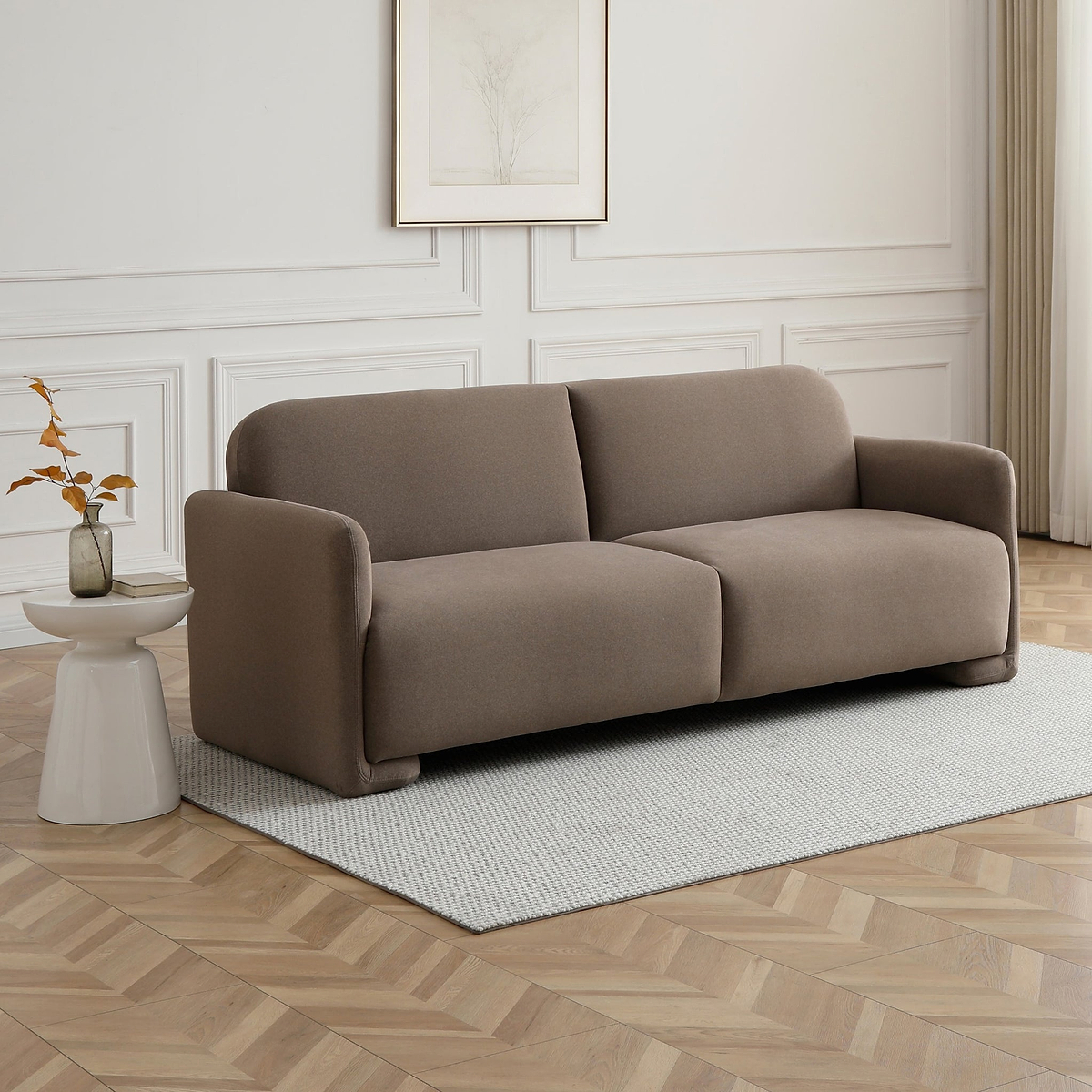 Oatley 3 Seater Sofa Bed Taupe from Roseland Furniture