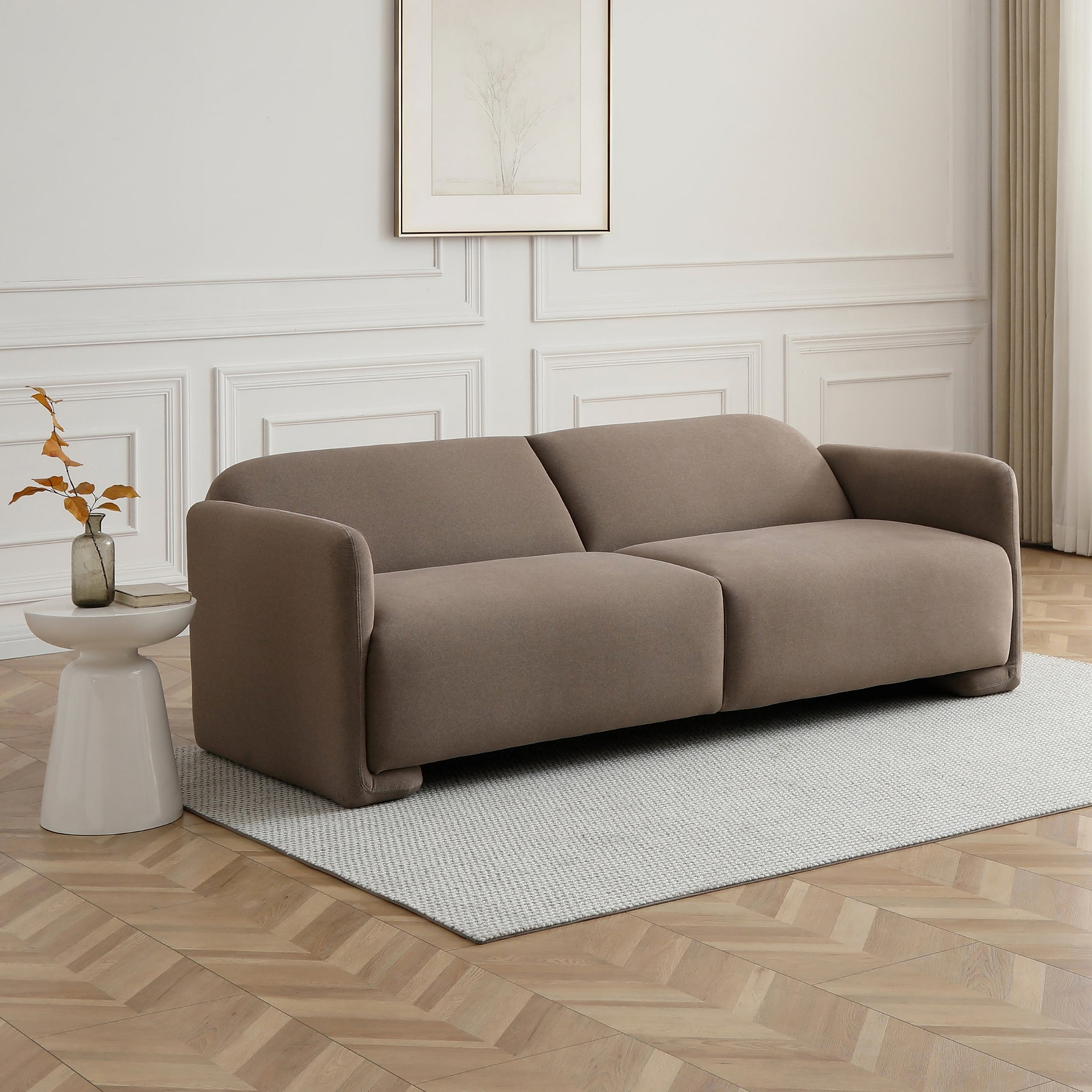 Oatley 3 Seater Sofa Bed Taupe from Roseland Furniture
