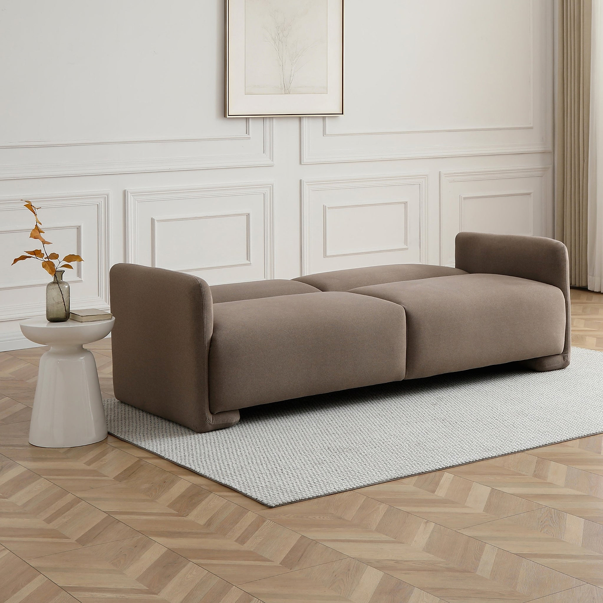 Oatley 3 Seater Sofa Bed Taupe from Roseland Furniture