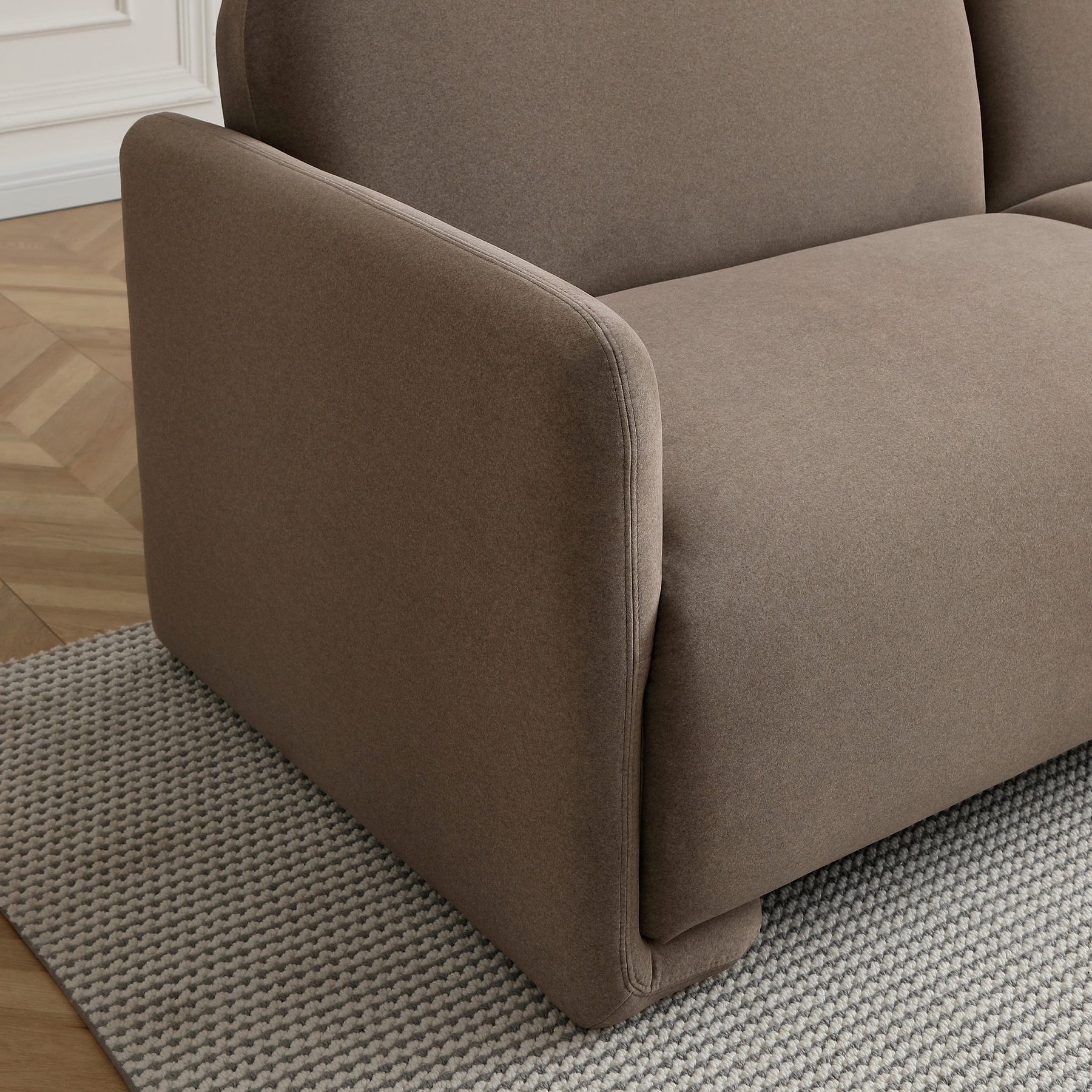 Oatley 3 Seater Sofa Bed Taupe from Roseland Furniture