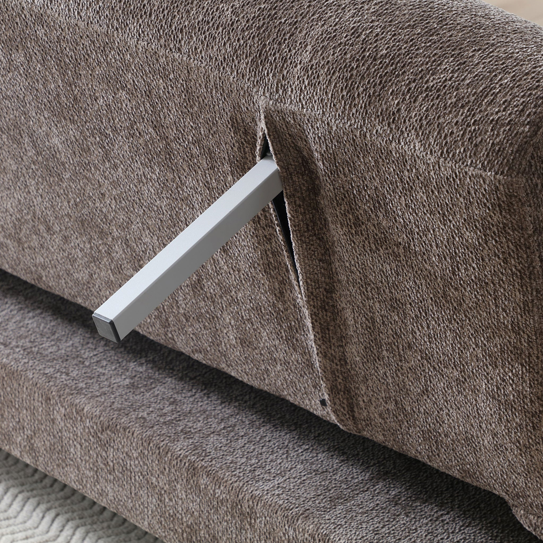 Calix 3 Seater Sofa Bed Mocha from Roseland Furniture