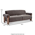 Calix 3 Seater Sofa Bed Mocha from Roseland Furniture