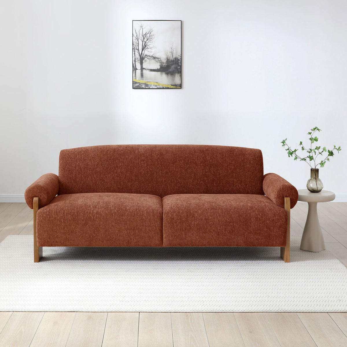 Calix 3 Seater Sofa Bed Mocha from Roseland Furniture