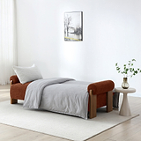 Calix 3 Seater Sofa Bed Mocha from Roseland Furniture