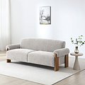 Calix 3 Seater Sofa Bed Natural from Roseland Furniture