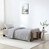 Calix 3 Seater Sofa Bed Natural from Roseland Furniture
