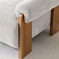 Calix 3 Seater Sofa Bed Natural from Roseland Furniture