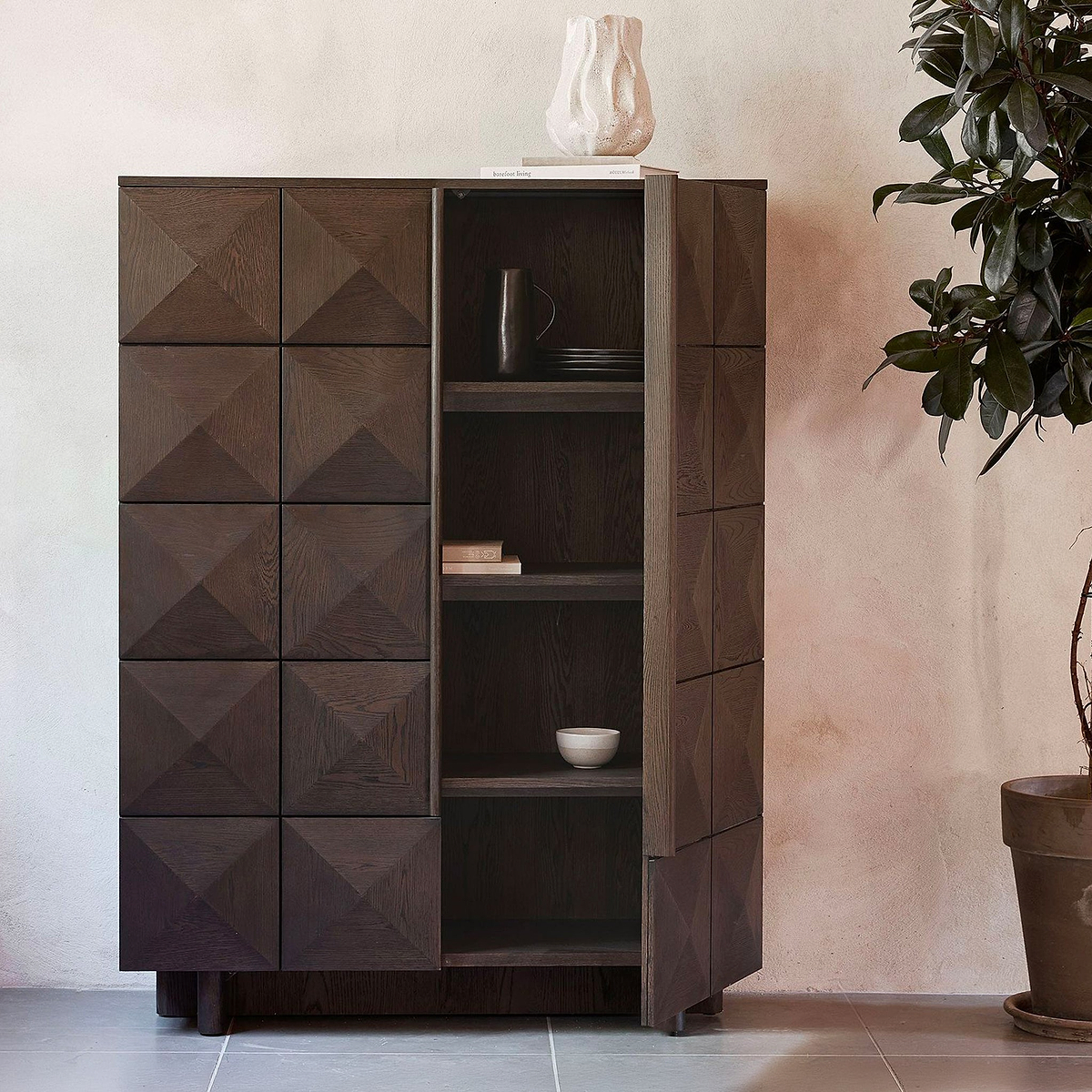 Roka Geometric 2-Door-Cabinet from Roseland Furniture