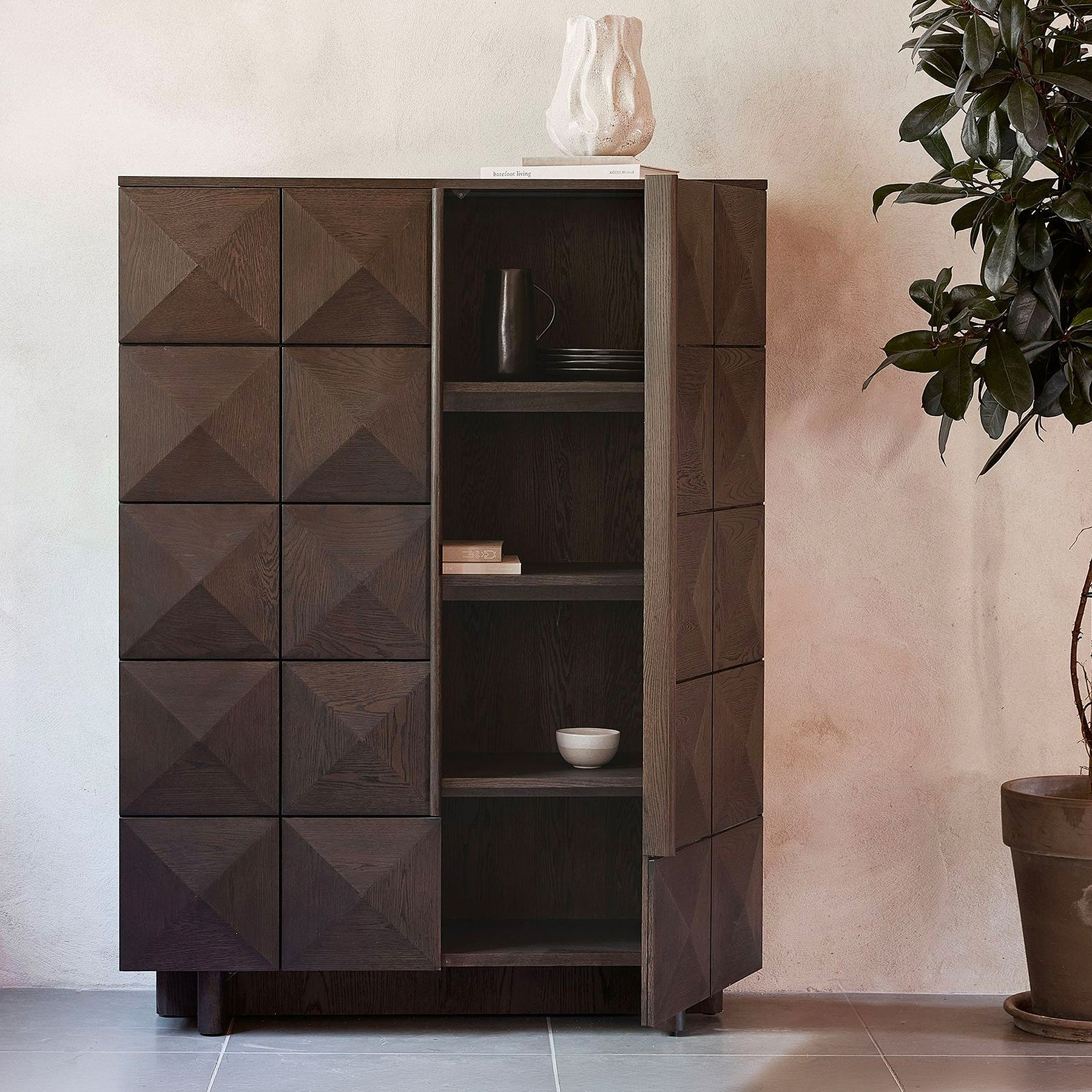 Roka Geometric 2-Door-Cabinet from Roseland Furniture