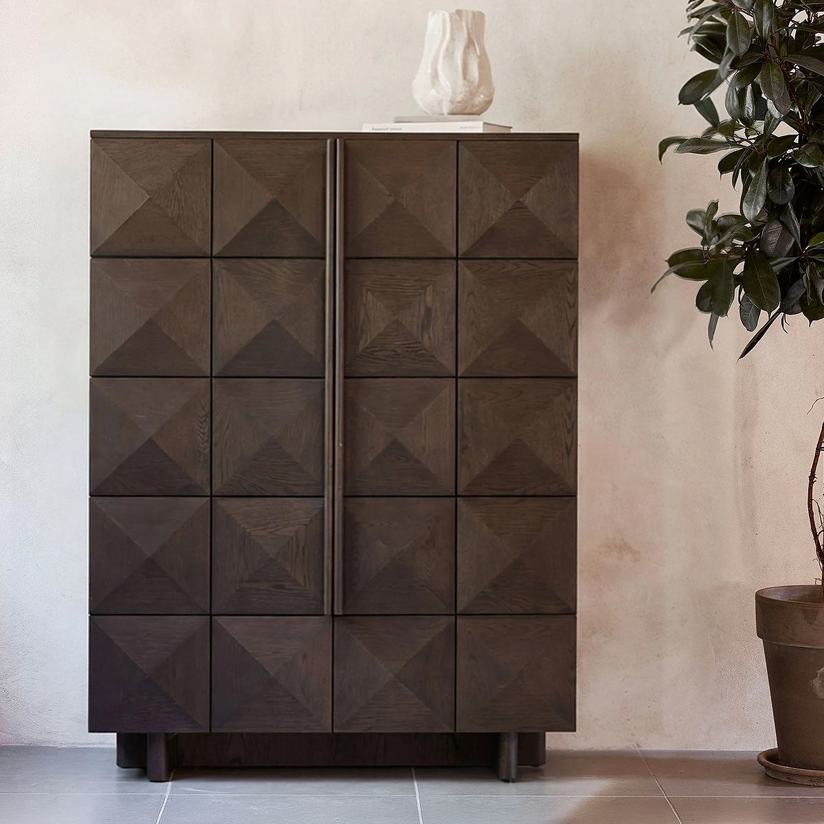Roka Geometric 2-Door-Cabinet from Roseland Furniture