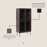 Roka Geometric Display Cabinet from Roseland Furniture