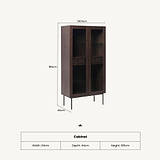 Roka Geometric Display Cabinet from Roseland Furniture