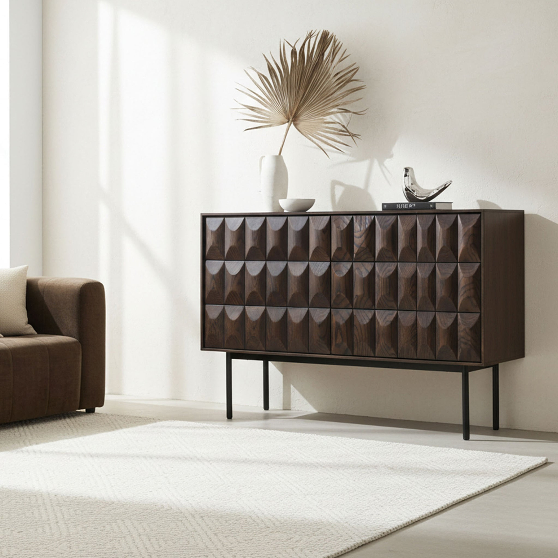 Roka Geometric Large Sideboard from Roseland Furniture