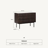 Roka Geometric Large Sideboard from Roseland Furniture