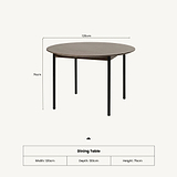 Roka Geometric Dining Table from Roseland Furniture