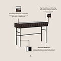 Roka Geometric Console Table from Roseland Furniture