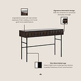 Roka Geometric Console Table from Roseland Furniture