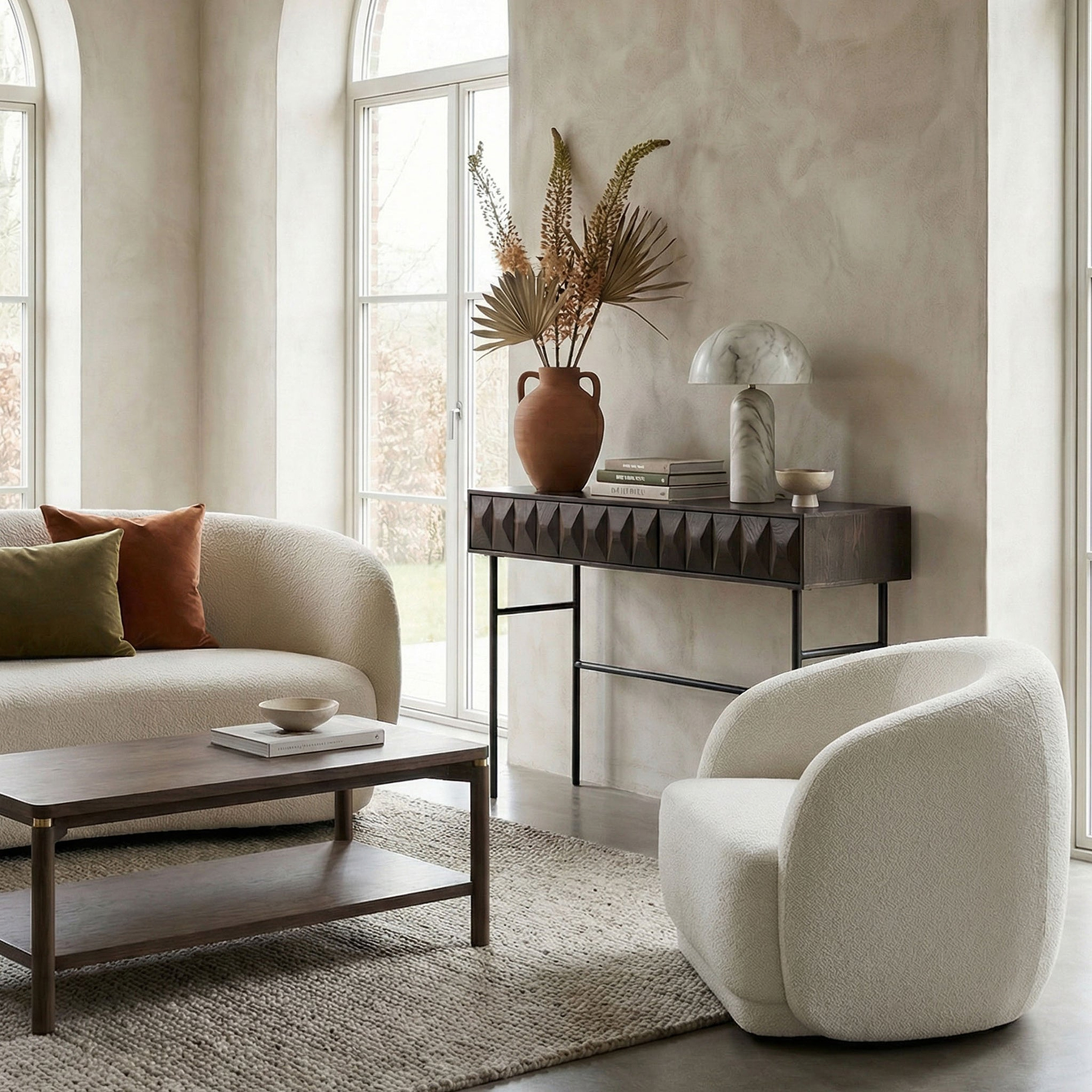 Roka Geometric Console Table from Roseland Furniture