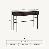 Roka Geometric Console Table from Roseland Furniture