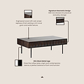 Roka Geometric Coffee Table from Roseland Furniture