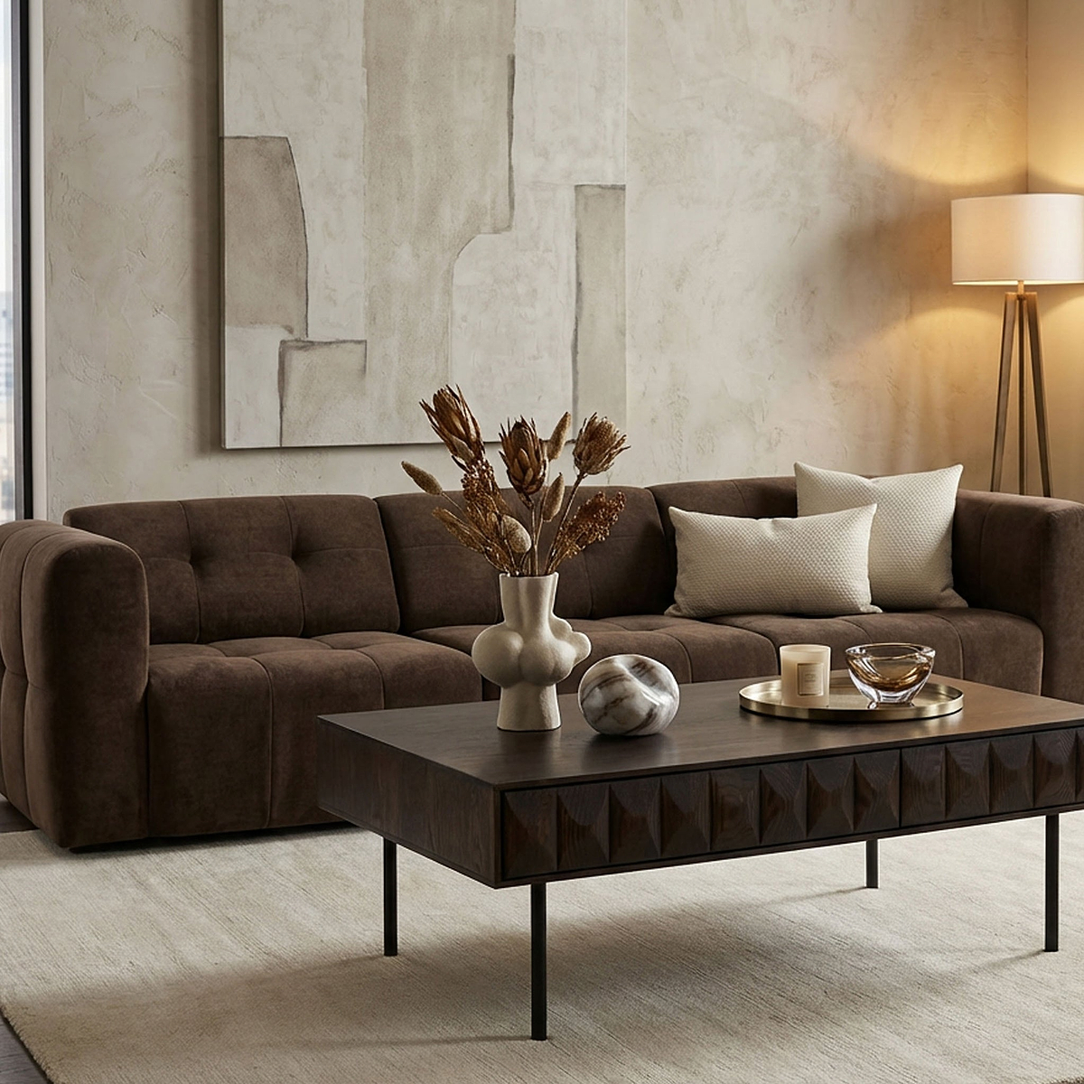 Roka Geometric Coffee Table from Roseland Furniture