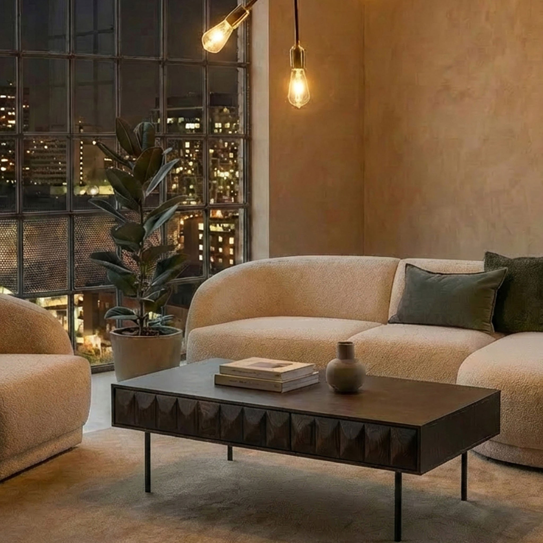 Roka Geometric Coffee Table from Roseland Furniture