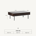 Roka Geometric Coffee Table from Roseland Furniture
