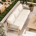 Roma FSC 5 Seater Triple Lounge Set with Rectangular Coffee Table from Roseland Furniture