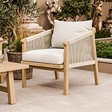 Roma FSC 5 Seater Triple Lounge Set with Rectangular Coffee Table from Roseland Furniture
