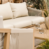Roma FSC 5 Seater Triple Lounge Set with Rectangular Coffee Table from Roseland Furniture