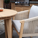 FSC 1 Roma 80cm Bistro Table 2 Roma Dining Chairs Close1 from Roseland Furniture