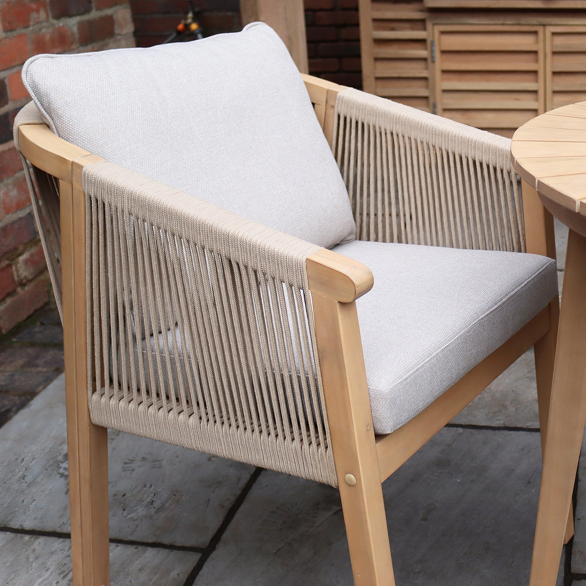 FSC 1 Roma 80cm Bistro Table 2 Roma Dining Chairs Close1 from Roseland Furniture