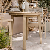 FSC 1 Roma 80cm Round Bistro Table w Roma Rope Stacking from Roseland Furniture