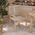 FSC 1 Roma 80cm Round Bistro Table w Roma Rope Stacking from Roseland Furniture