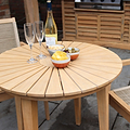 FSC 1 Roma 80cm Round Bistro Table w Roma Rope Stacking Close1 from Roseland Furniture