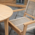 FSC 1 Roma 80cm Round Bistro Table w Roma Rope Stacking Close1 from Roseland Furniture